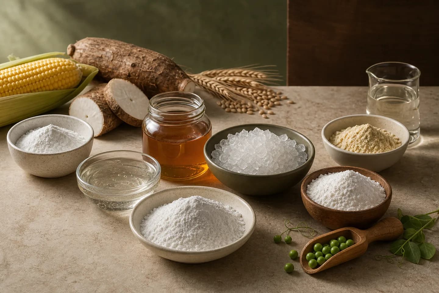 Starches, sweeteners and plant proteins representing ingredient identity review