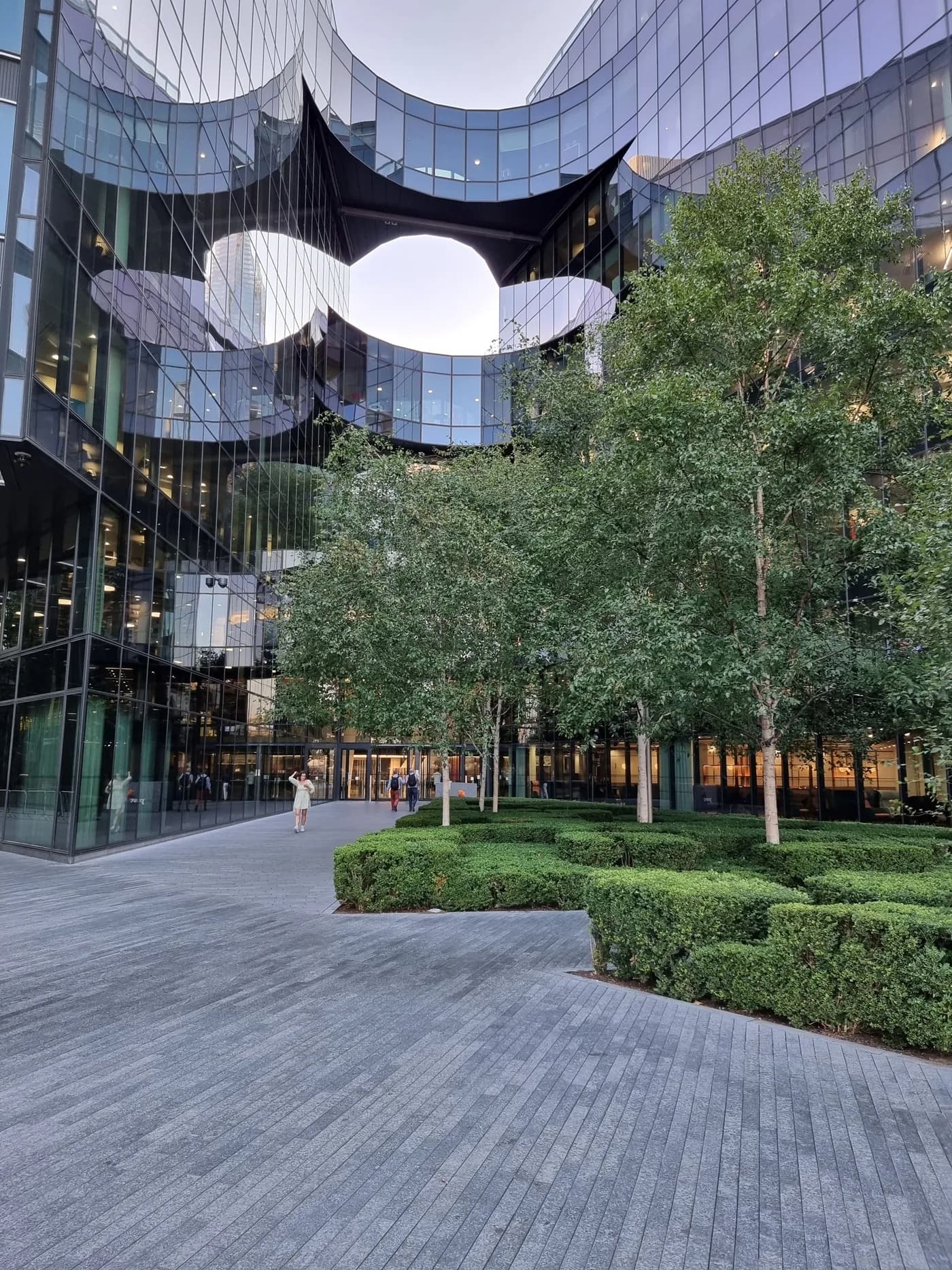 Contemporary commercial architecture in central London
