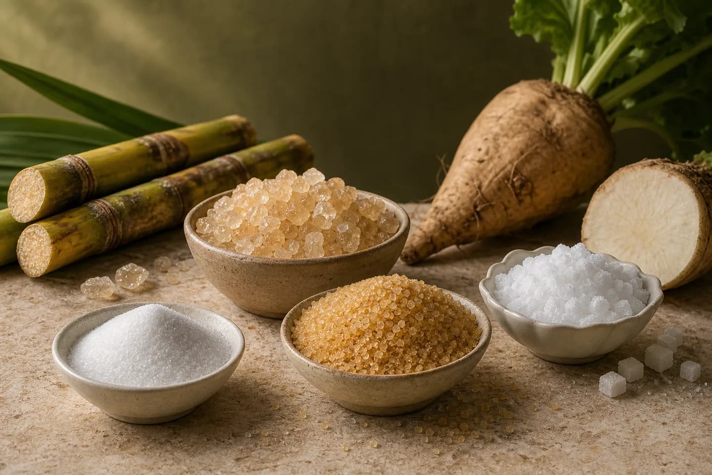 Refined and raw sugar grades presented for application matching